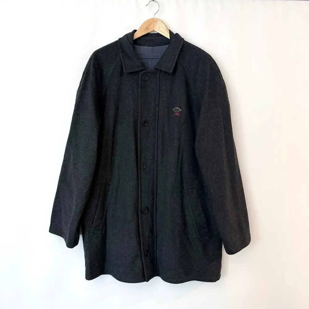 Paul and Shark Jacket Size L Yachting Reversible Gray Wool Alpaca Field Chore